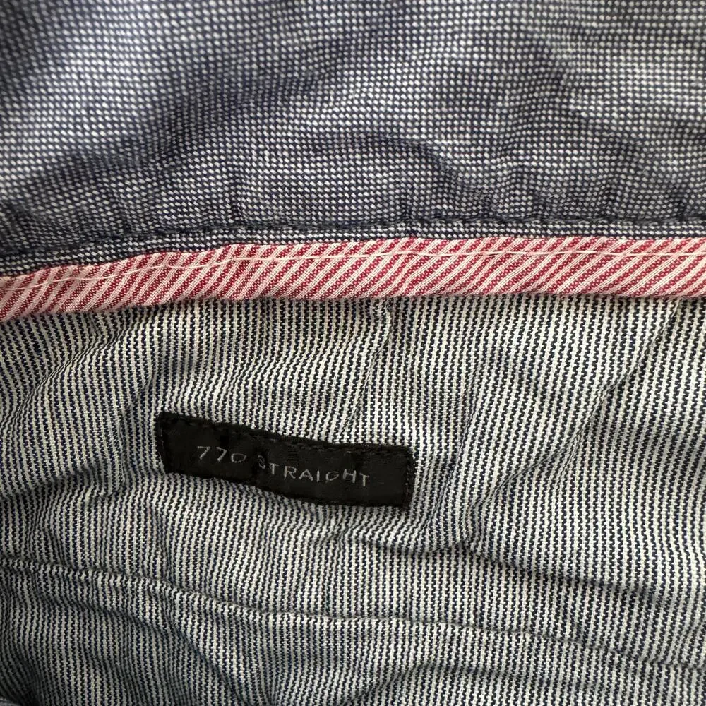 J.Crew 770 Straight-fit Stretch Chino Pants Mens 33x30 Jet Gray Flat Front Twill